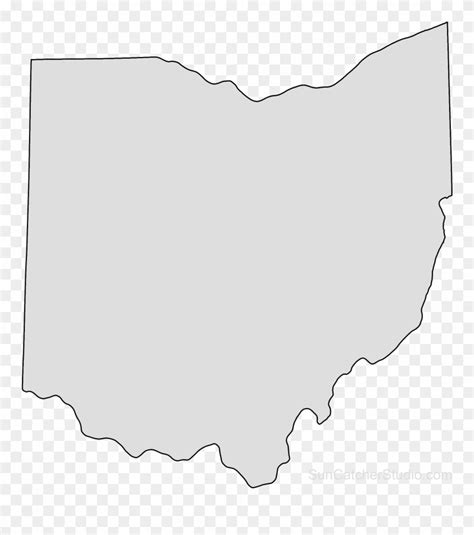 State Of Ohio Outline Vector at Vectorified.com | Collection of State ...