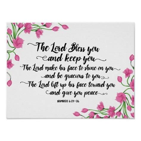 The Lord Bless you and Keep You Art Print | Blessed, Wedding messages ...