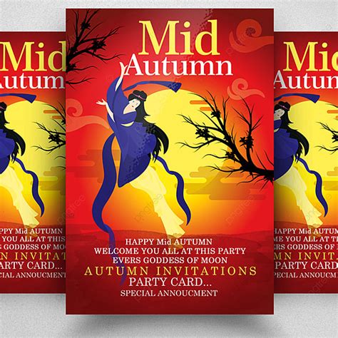 Mid Autumn Flyer Template Template for Free Download on Pngtree