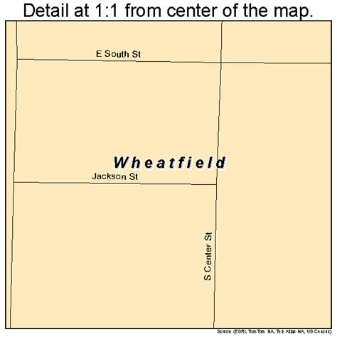 Wheatfield Indiana Street Map 1883528