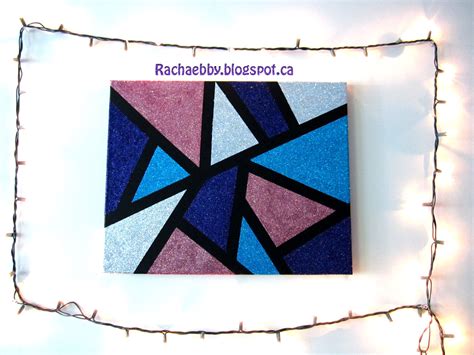 RachaBee Accessories: Glitter Painting Tutorial Step-by-Step