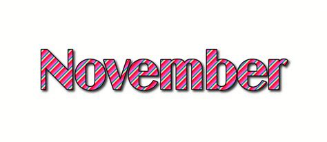 November Logo | Free Logo Design Tool from Flaming Text