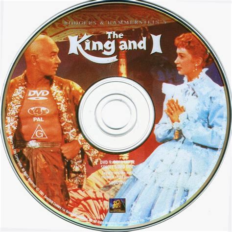 The King and I (1956) WS R4 - Movie DVD - CD Label, DVD Cover, Front Cover