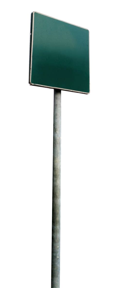 Blank Green Road Sign with clipping path 8844995 PNG