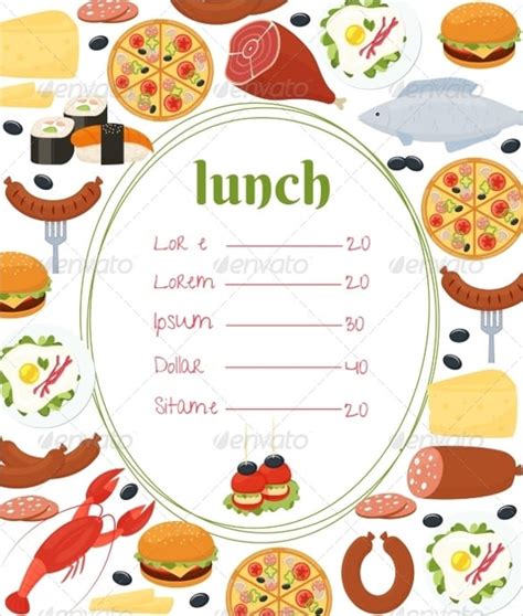 Lunch Menu Templates - 34+ Free Word, PDF, PSD, EPS, InDesign Format Download! | Free & Premium ...