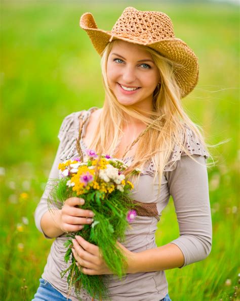 Woman With Flowers Free Stock Photo - Public Domain Pictures