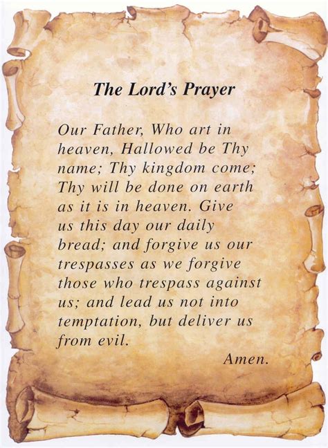 Printable Lord's Prayer