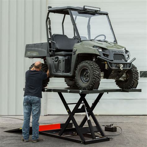 Black Widow Air/Hydraulic UTV Lift Tables - 2,500 lb. Capacity - 60" W Platform | Discount Ramps