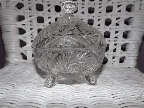 Vintage French Bonbonniere Glass Bonbonniere Antique Style - Etsy