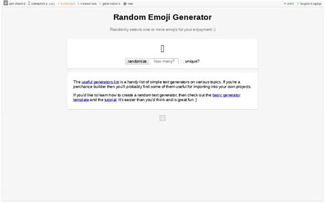 Random Emoji Generator