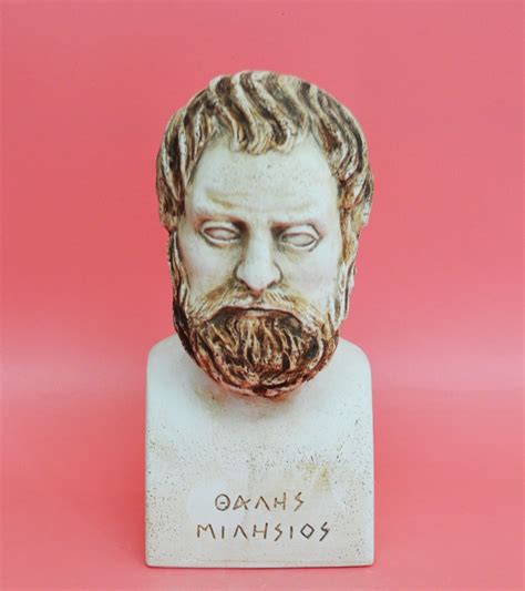 Thales of Miletus Bust Ancient Greek Philosopher and Father of Western Philosophy, Mathematics ...