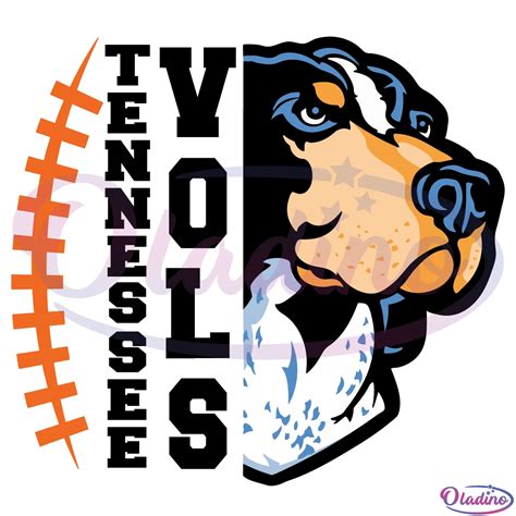 Tennessee Vols Dog Football Team Mascot Svg Digital File - Oladino