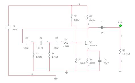 Rc Phase Shift Oscillator Circuit Transistor - Circuit Diagram