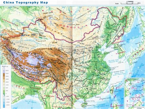 Top Ten Rivers Of China Physical Maps