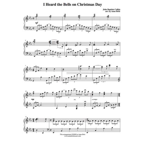 I Heard the Bells on Christmas Day - Anne Britt Music