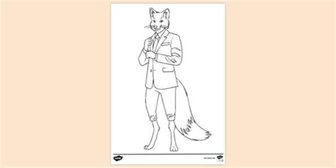 Fantastic Mr Fox Colouring Page | Colouring Sheet - Twinkl