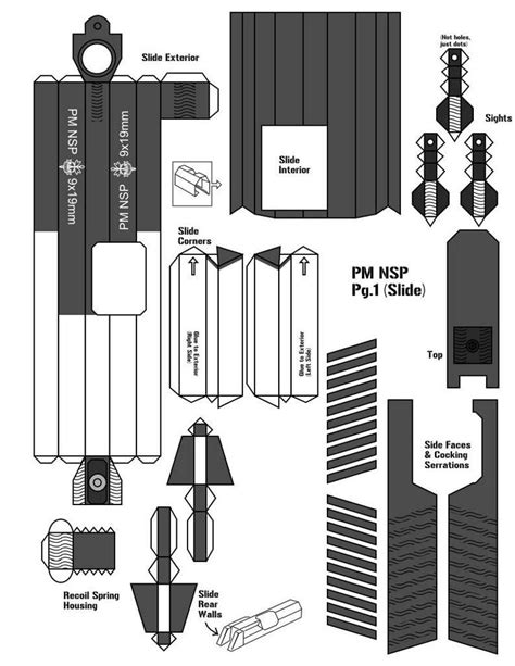 Printable Gun Papercraft - Printable Papercrafts - Printable Papercrafts