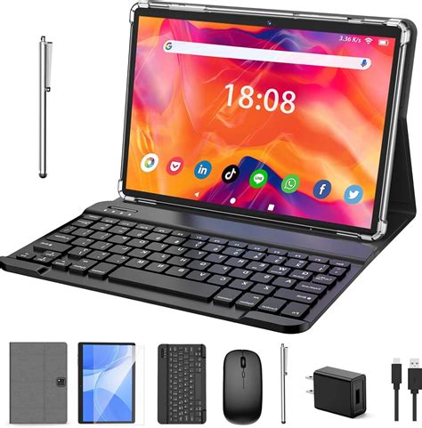 Tablet with Keyboard, 2 in 1 Tablet, 6GB+128GB, 1TB Expand, Android 13 ...