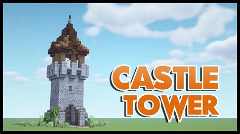 Minecraft: How to Build a castle Tower [ Tutorial ] - YouTube