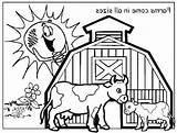 Barnyard Coloring Pages sketch template