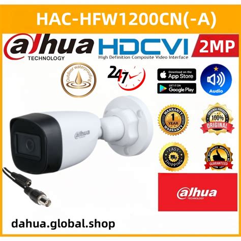 Dahua CCTV 2MP HD Security Camera With Audio CCTV Camera Bullet Camera ...