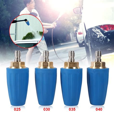 Washer Cleaner Nozzle Brass High Pressure Lotus Nozzles 3000PSI/207 BAR Spray Rotating Turbo ...