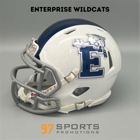 Enterprise Wildcats (AL) Mini Football Helmet - 97 Sports Promotions