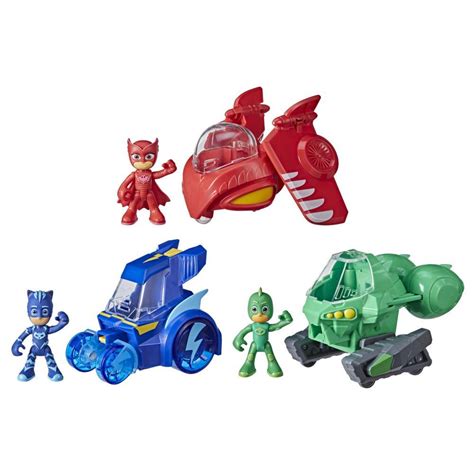 PJ Masks 3-in-1 Combiner Jet Preschool Toy, PJ Masks Toy Set with 3 Vehicles and 3 Action ...