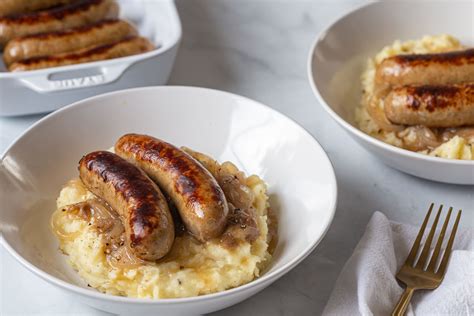 Bangers and Mash With Onion Gravy Recipe