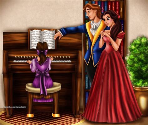 La bella y la Bestia | Disney princess fan art, Disney princess, Disney princess art