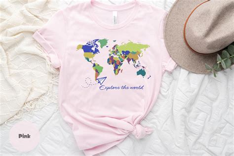 Explore the World T-shirt, World Map Shirt, Adventure Shirt, Geography ...