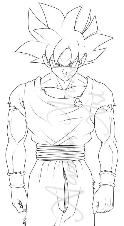 ultra instinct goku coloring pages Instinct mastered dragonballz - Portal Tribun