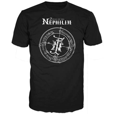 Fields Of The Nephilim classic logo Black T-Shirt | Fields Of The Nephilim Official Merchandise