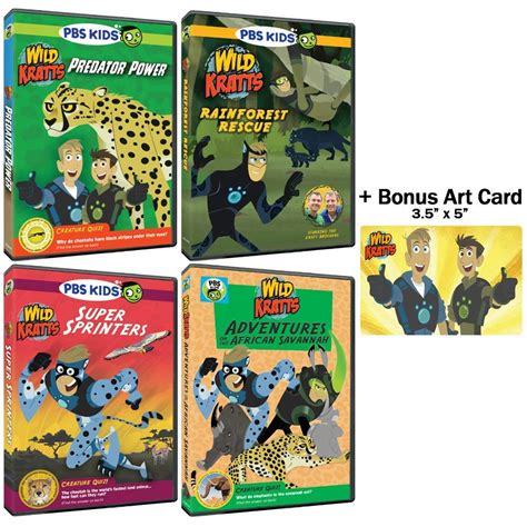 Amazon.com: Wild Kratts: The Predators Collection - Episodes + Activities + Bonus Art Card ...