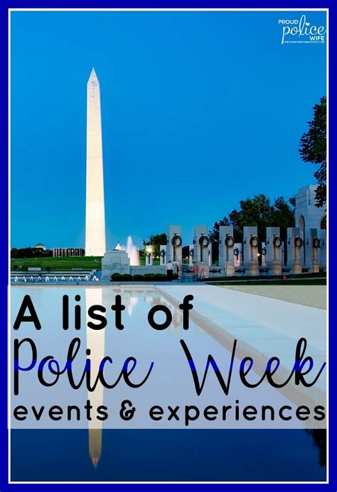 A list of national police week events experiences – Artofit