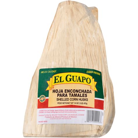 El Guapo® Whole Corn Husks (Hoja Enconchada Para Tamales) (16 oz) Delivery or Pickup Near Me ...