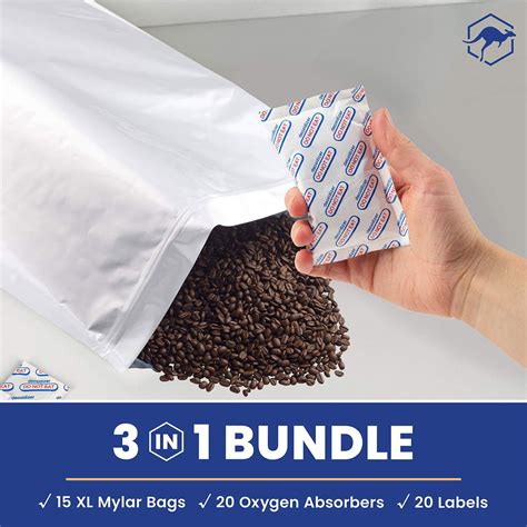 5-Gallon Mylar Bag Bundle for Long Term Food Storage – Wallaby