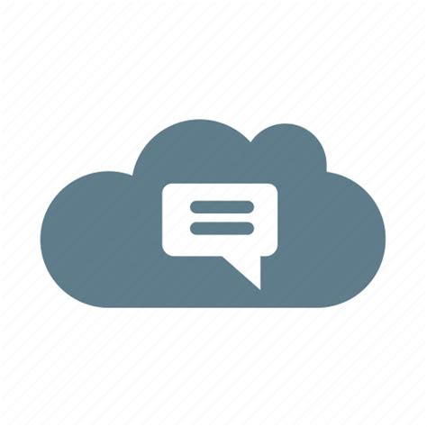 Chat cloud, cloud, cloud service, cloud storage, conversation, message icon