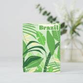 Brazil Rainforest Vintage style vacation print Postcard | Zazzle