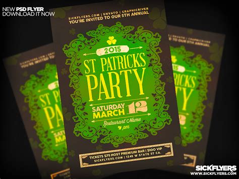 St Patricks Day Invite Template PSD by Industrykidz on DeviantArt