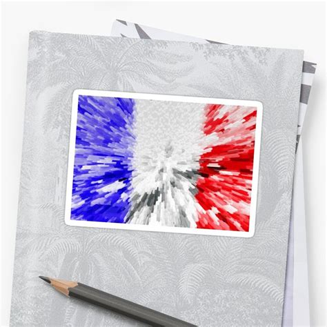 Extruded Flag of France Sticker by Dr-Pen | France flag, Sticker design ...