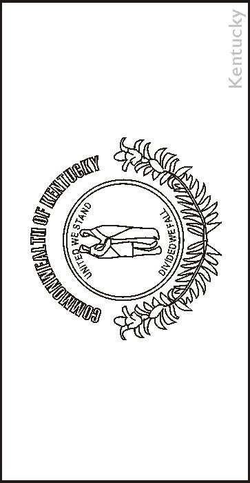 Free Kentucky State Flag Coloring Page, Download Free Kentucky State ...