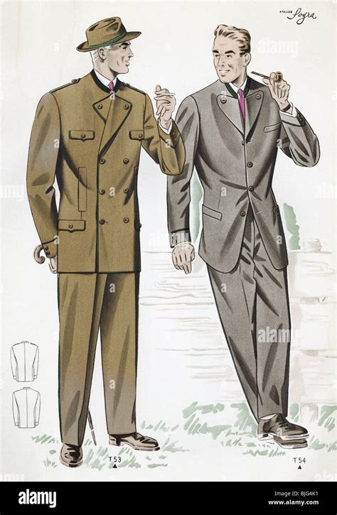 1950S Fashion Men Suits