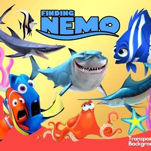 Finding Nemo Clipart PNG, Nemo SVG, Finding Clownfish, Fish Nemo, Nemo ...