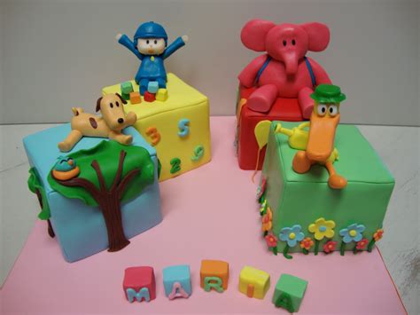 Bolos Mágicos: Bolo Pocoyo, Ellie, pato e ave dorminhoca