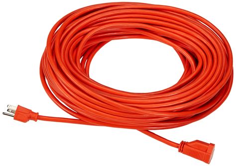 Amazon Basics 100-Foot 3-Prong Vinyl Indoor/Outdoor Extension Cord - 10 ...