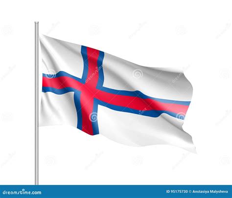 The Faroe Islands National Flag Stock Vector - Illustration of element, independence: 95175730