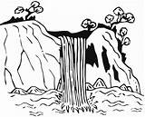 Waterfall Coloring Pages  Free Printable For Kids sketch template
