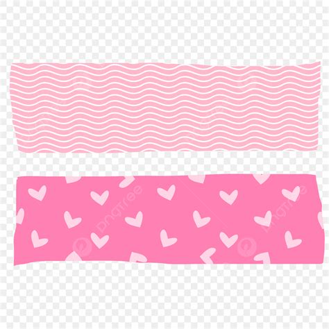 Cute Washi Tape Vector Art PNG, Cute Pink Washi Tape, Washi Tape, Tape ...