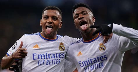 Vinicius Junior and Rodrygo of Real Madrid during the Champions League ...